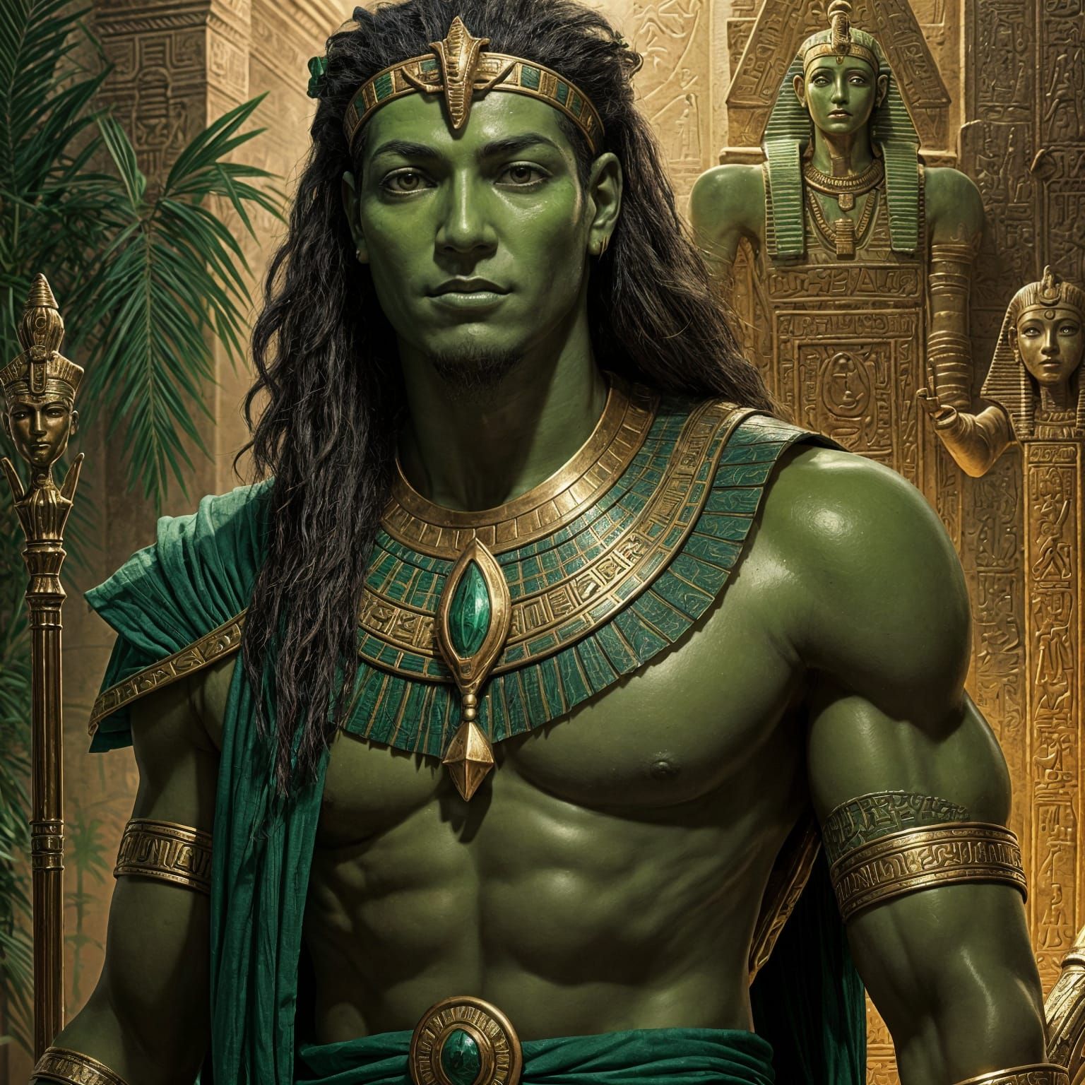 Ancient Egyptian God of Fertility and the Afterlife in Vibra...