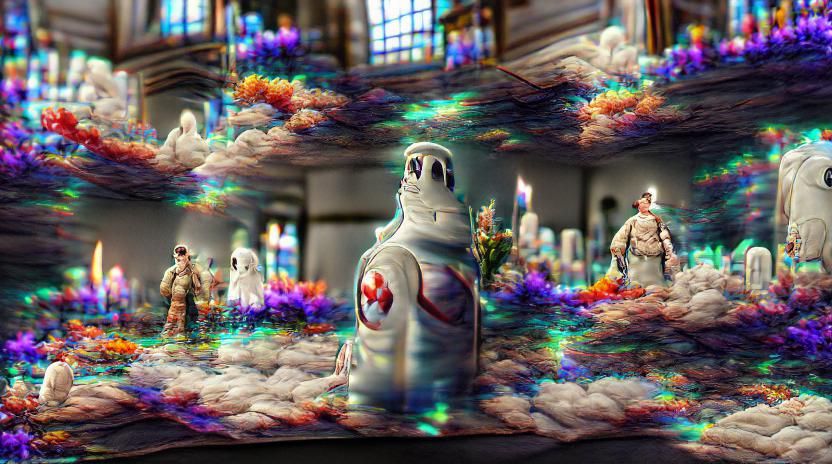 Ghostbusters Afterlife: Holographic Cosmic Illustration