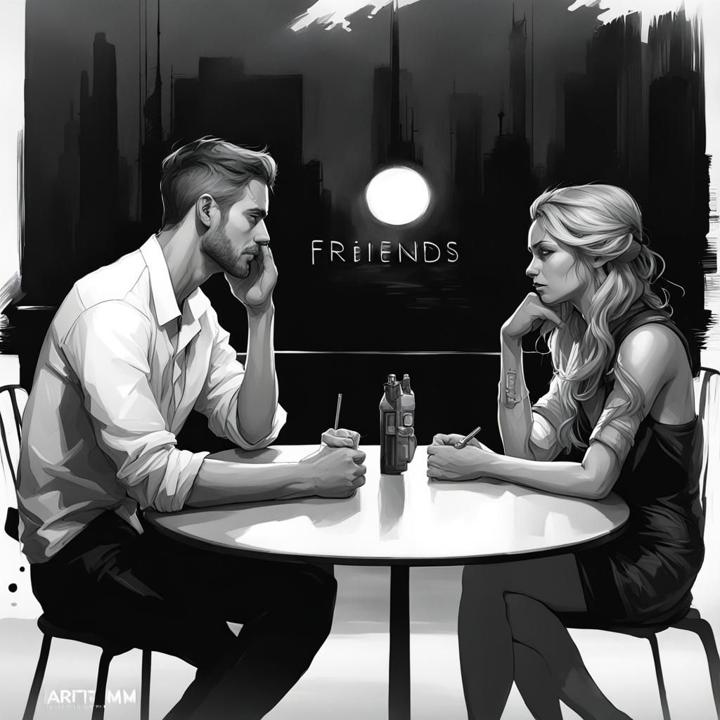 Friends in Silence: Hyperdetailed Portrait