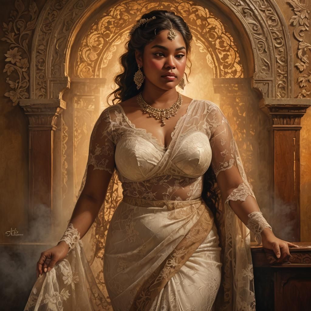 Sumptuous Portrait in Hyperrealistic Digital Art Style