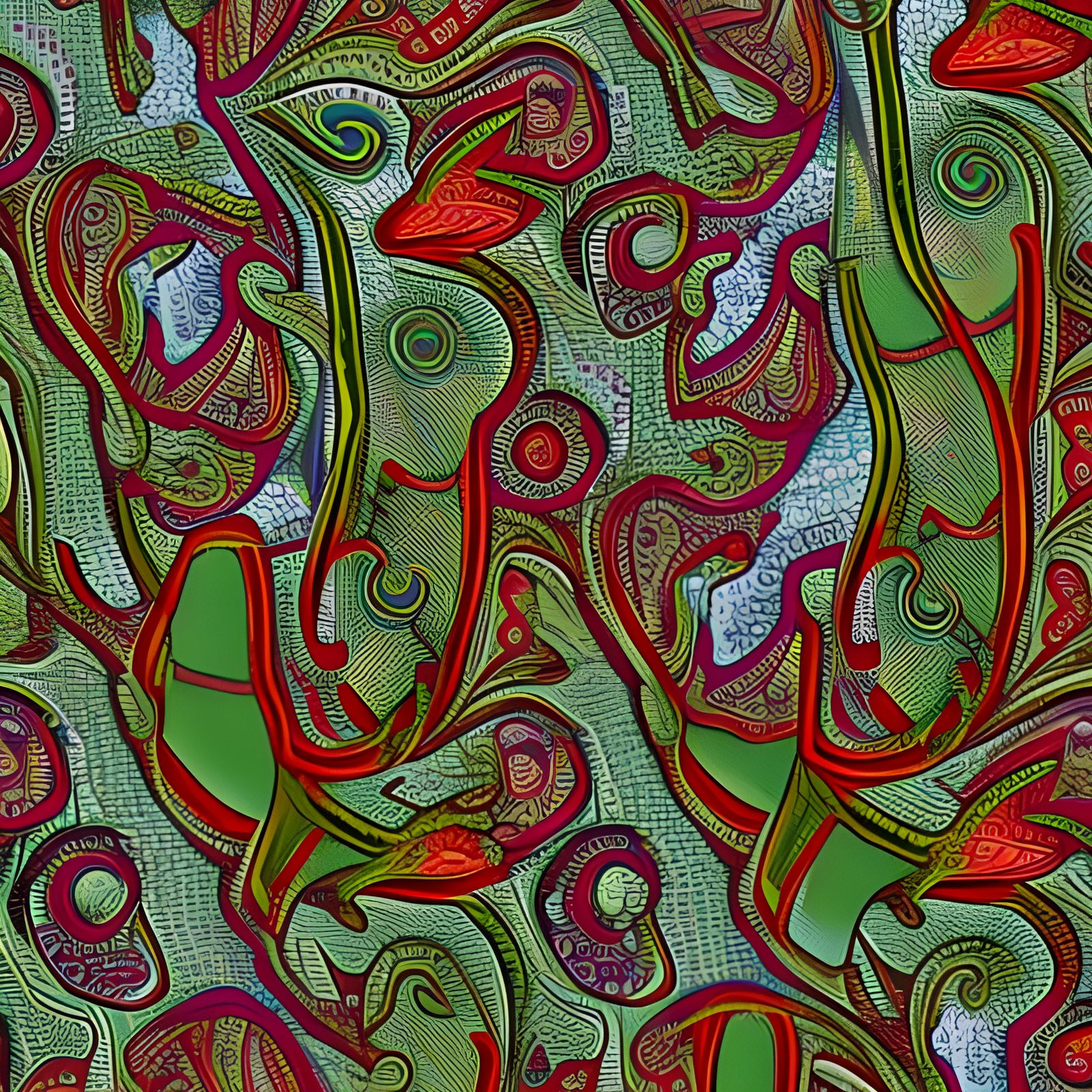 Lizard Paisley Pattern