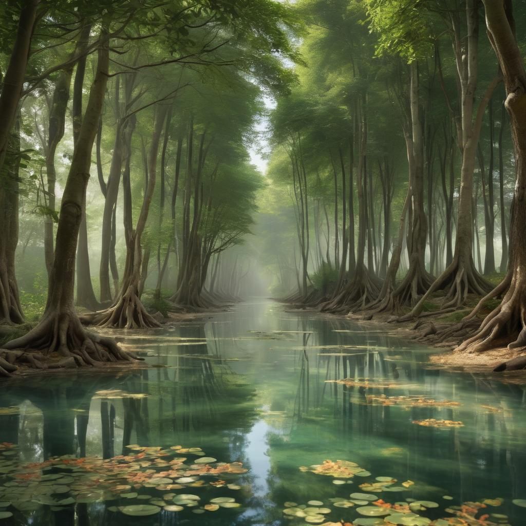 Serene World of Tranquility and Calm