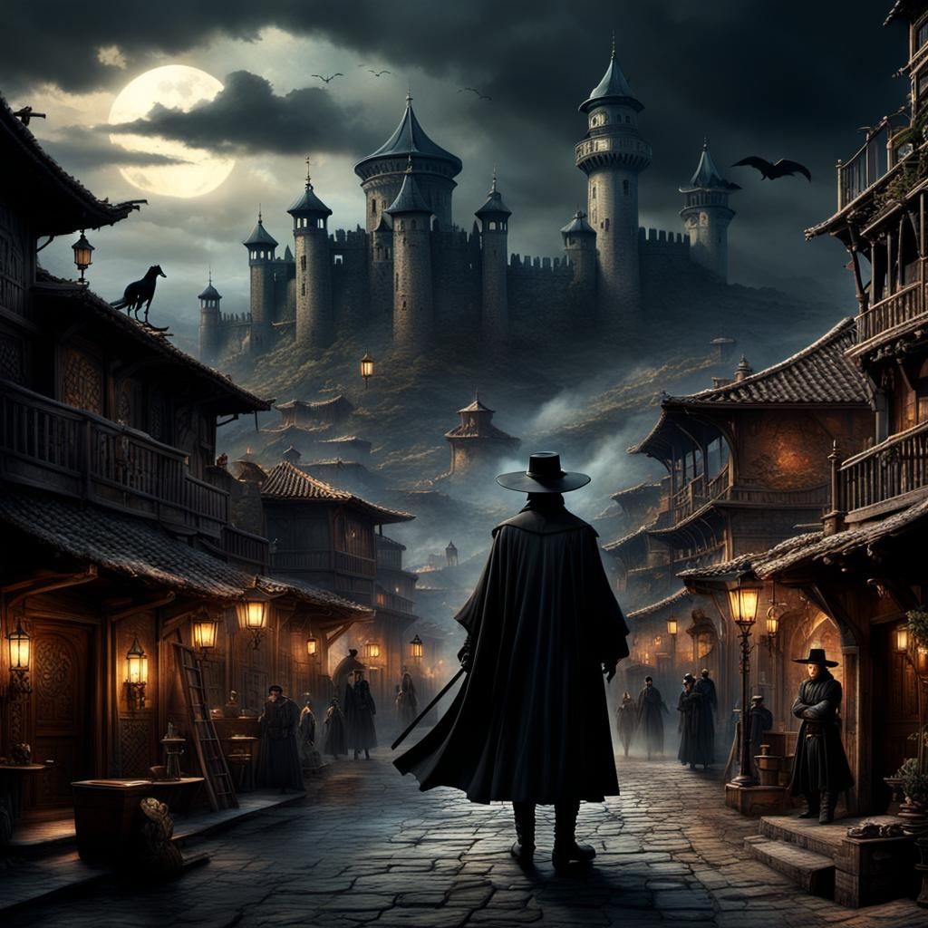 Epic Digital Painting of Rorona Zorro