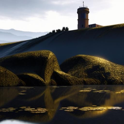 Psychedelic 3D Rendering of Diamonds and Gems