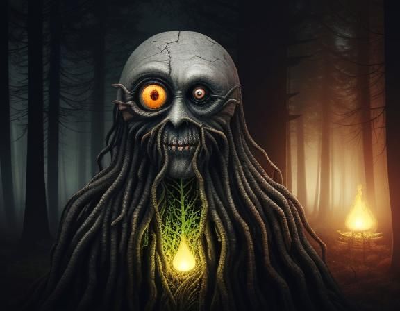 Eldritch Abomination: One-Eyed Trees in Dark Forest