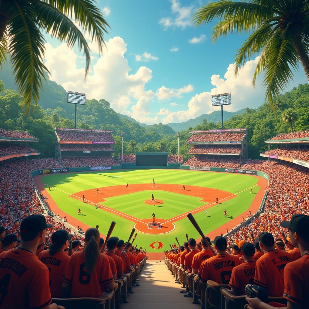 Baltimore Orioles and Ravens Face Off in Tropical Island Bas...