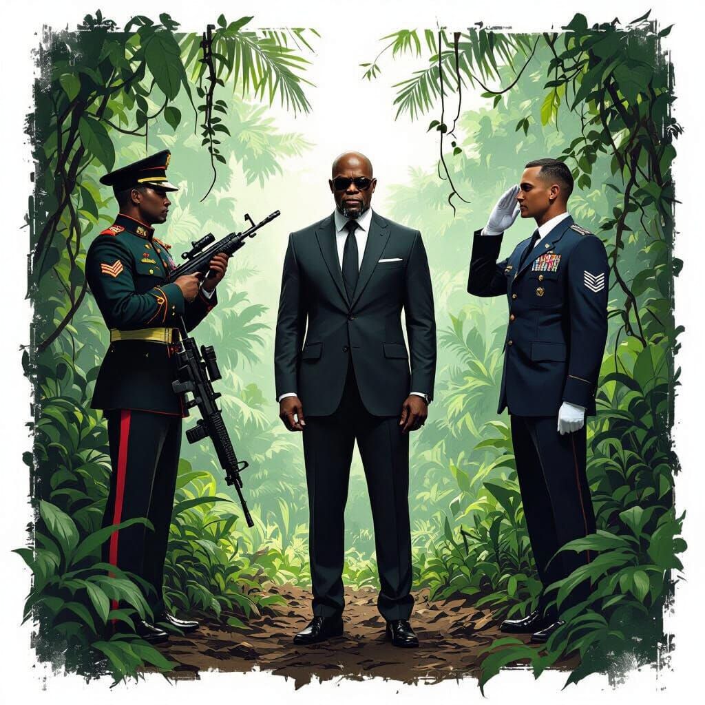 Samuel L Jackson Stranded in Amazon, Cinematic Style