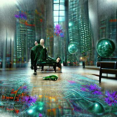 Surreal Memories Inside an AI World, Digital Illustration