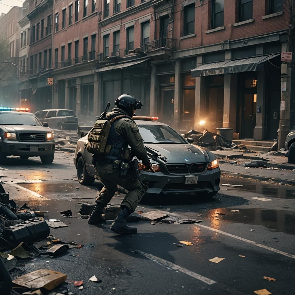 Division 2 Agent in Dystopian Washington D.C.