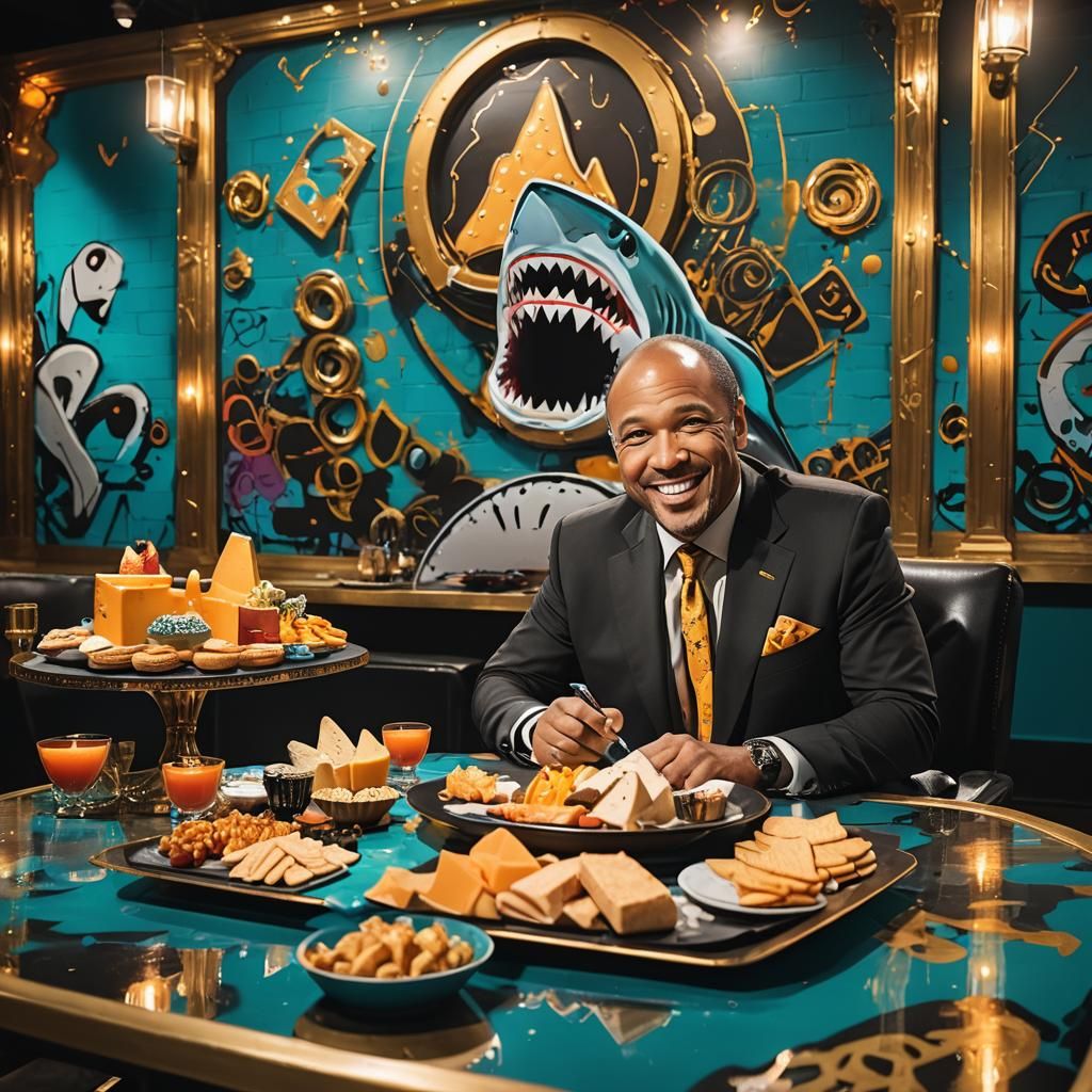 Luxurious Graffiti Shark Tank Set in Unreal Engine