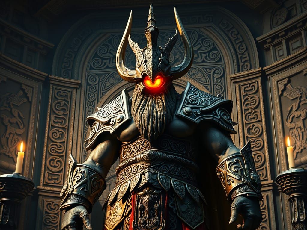 Balor the Cyclops King in Celtic Throne Room