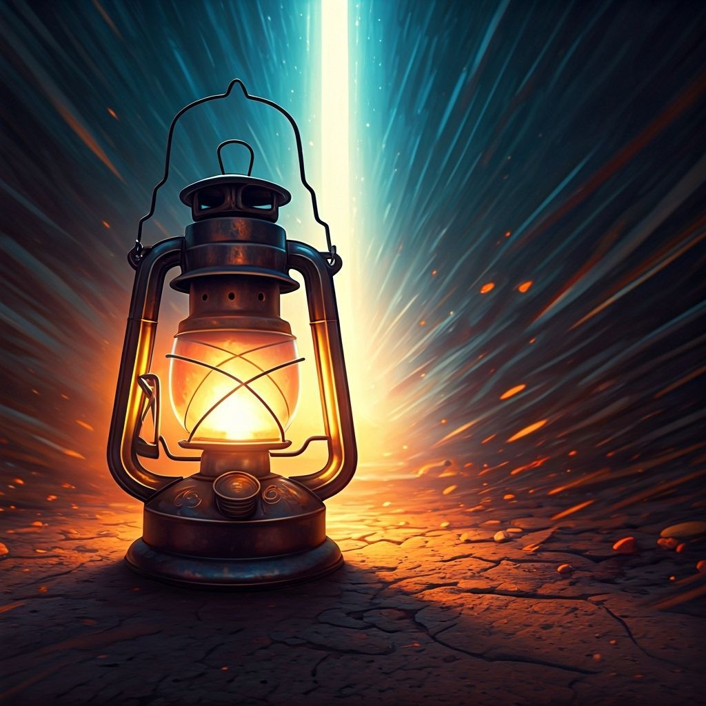 Antique Lantern Illuminates Path to Hope