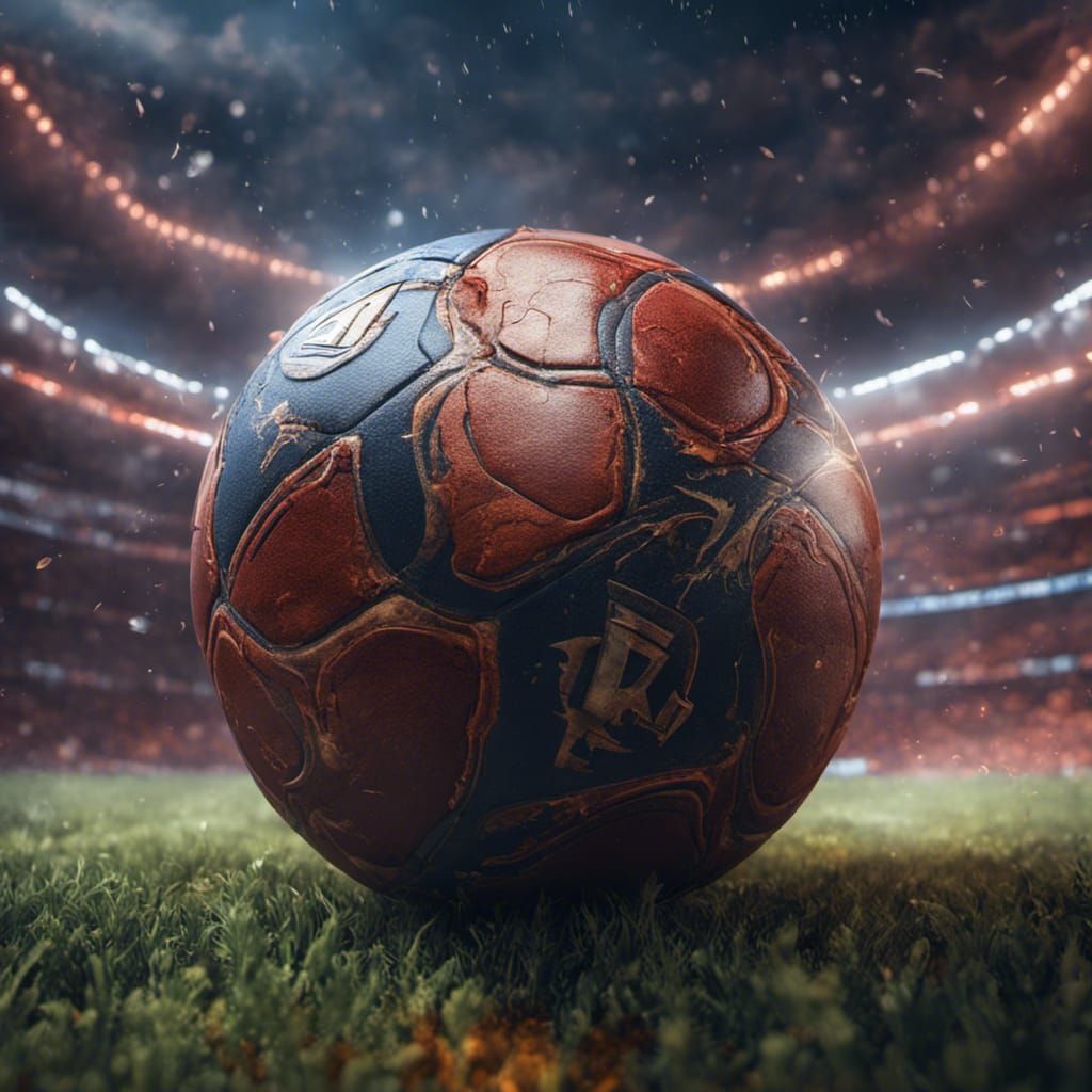 Football with 'Ragib' in Detailed Matte Painting