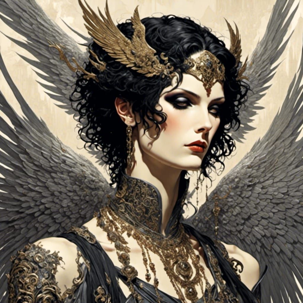 Heartbroken Bishonen Demon in Nagel Style