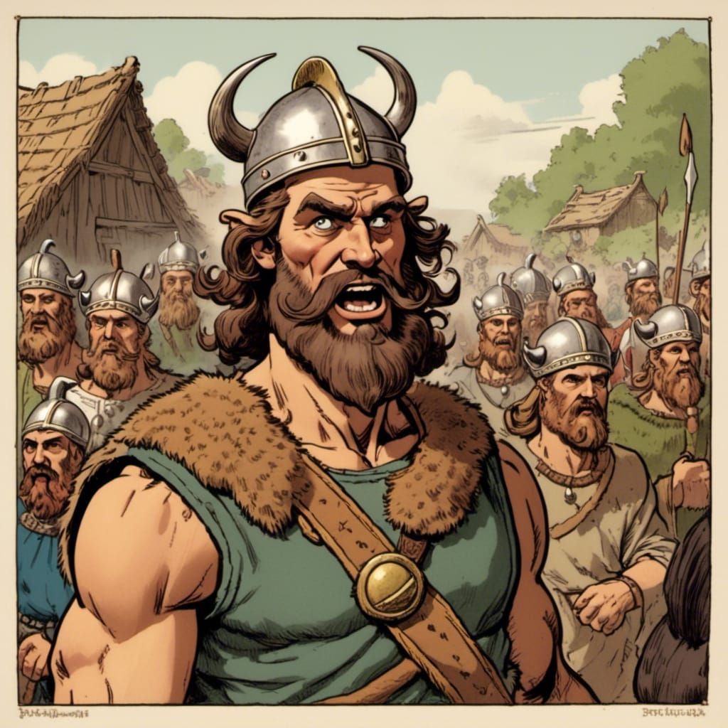 Viking Caricature from 500 CE