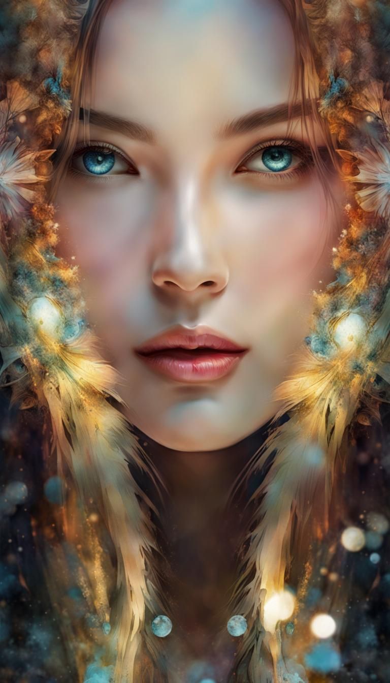 Spowita twarz dziewczyny