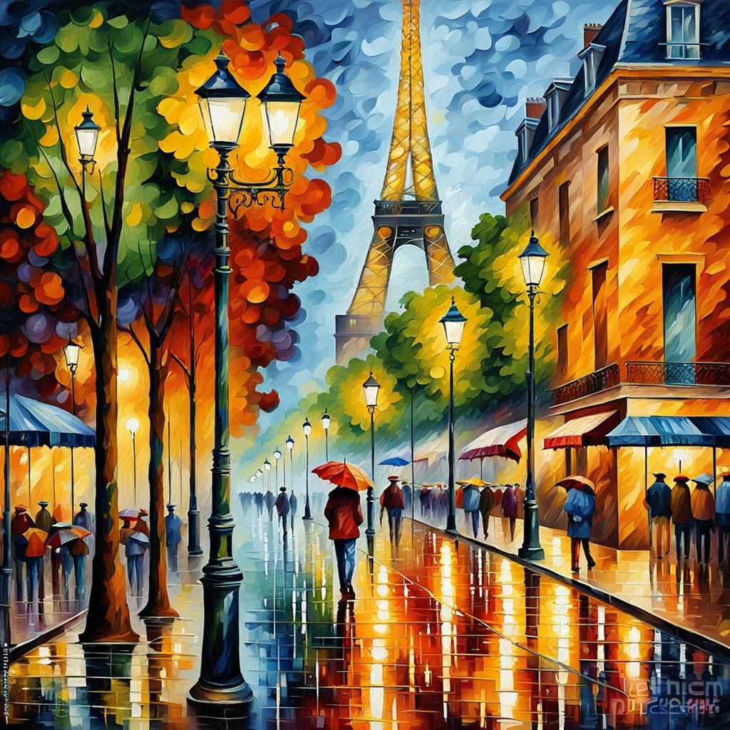 Paris on the Rain