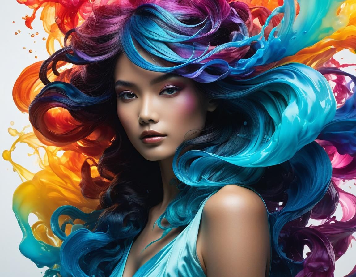 Luminous Fantasy Landscape with Crystal Tree Prisms