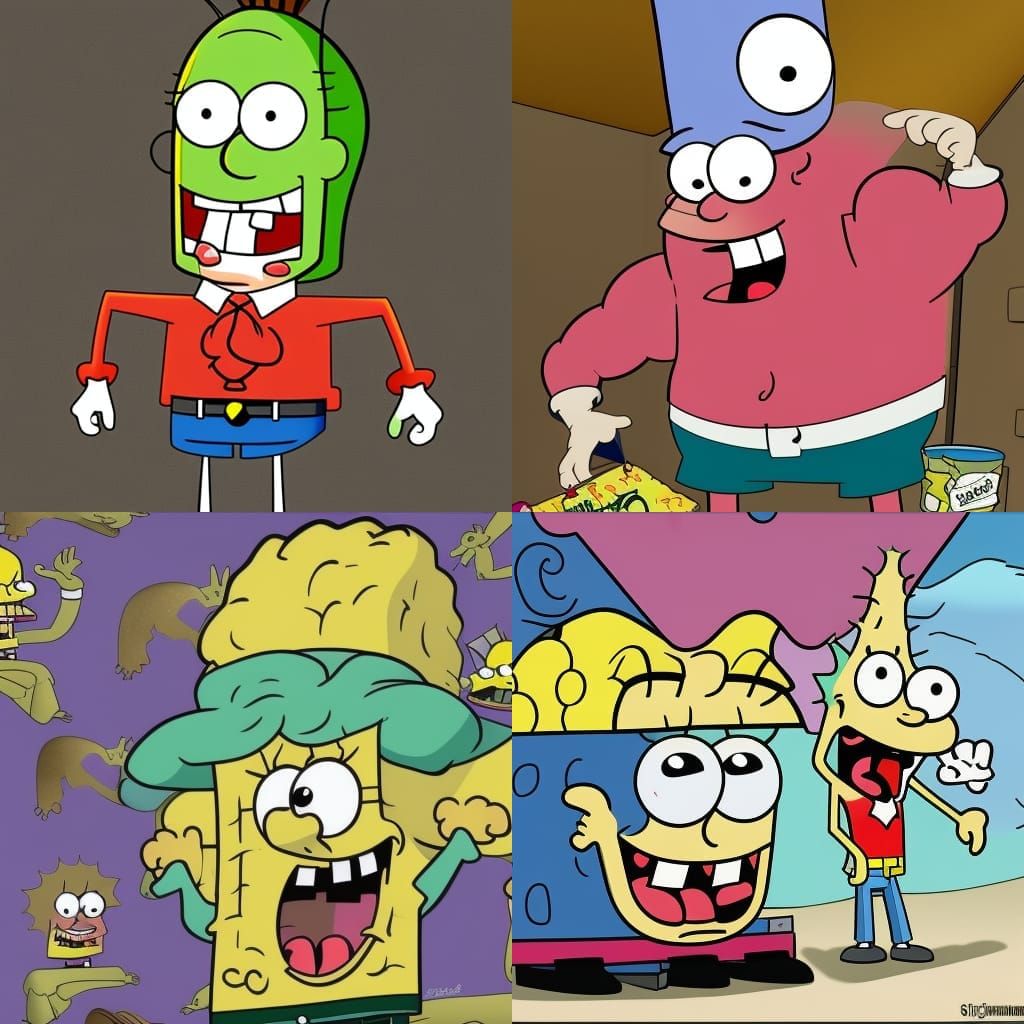 Stan as Spongebob: Animated Character Crossover