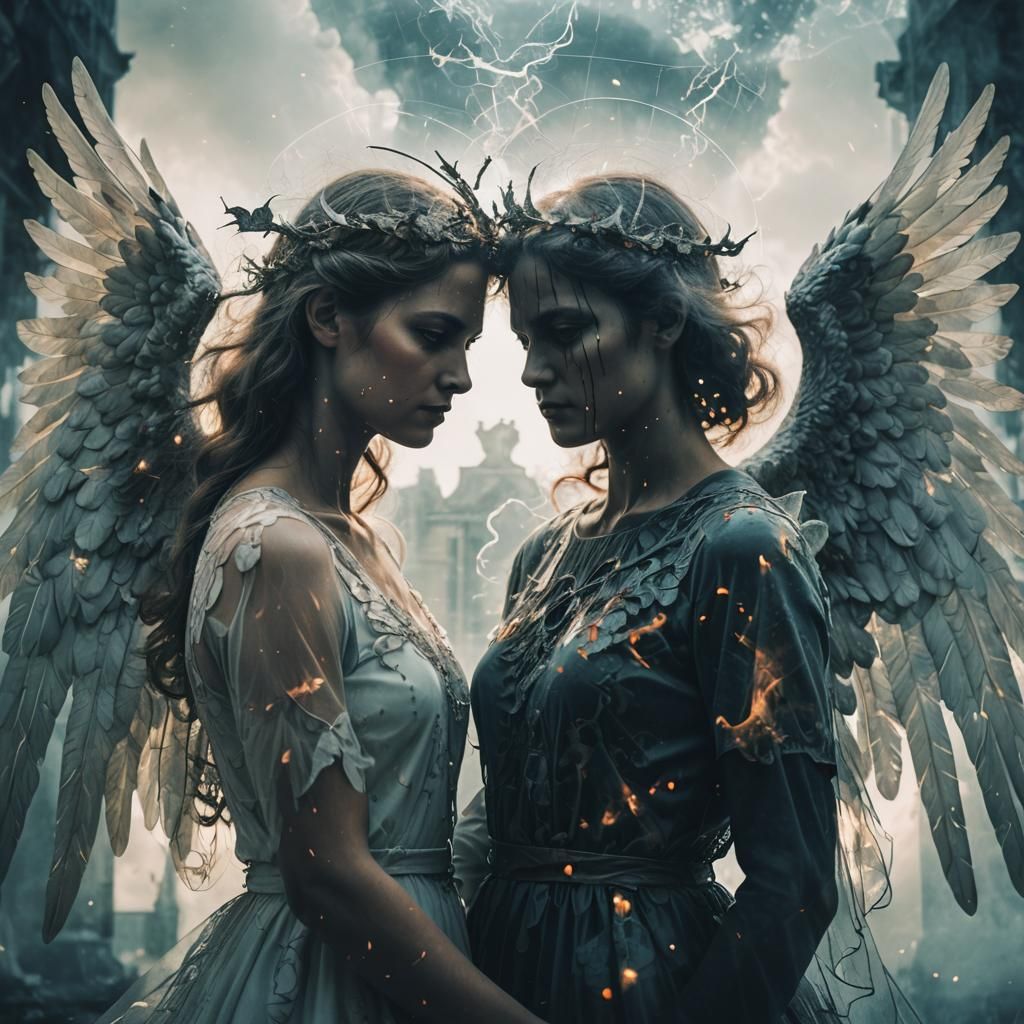 Angelic Demon Double Exposure