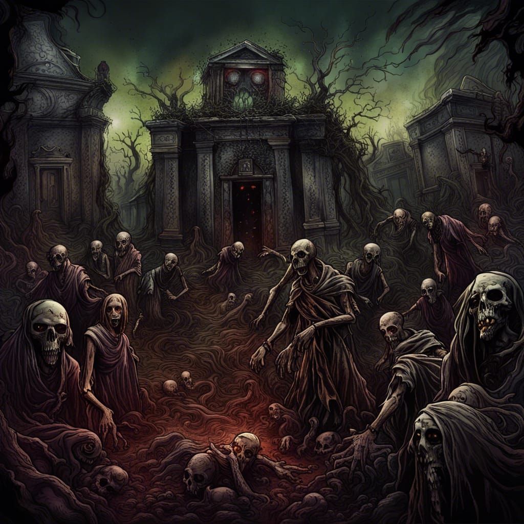 Death Metal Album Art: Walking Dead