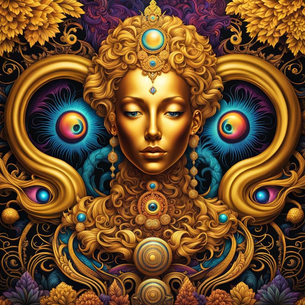 Interconnected Lifeforms in Golden Psytrance Style