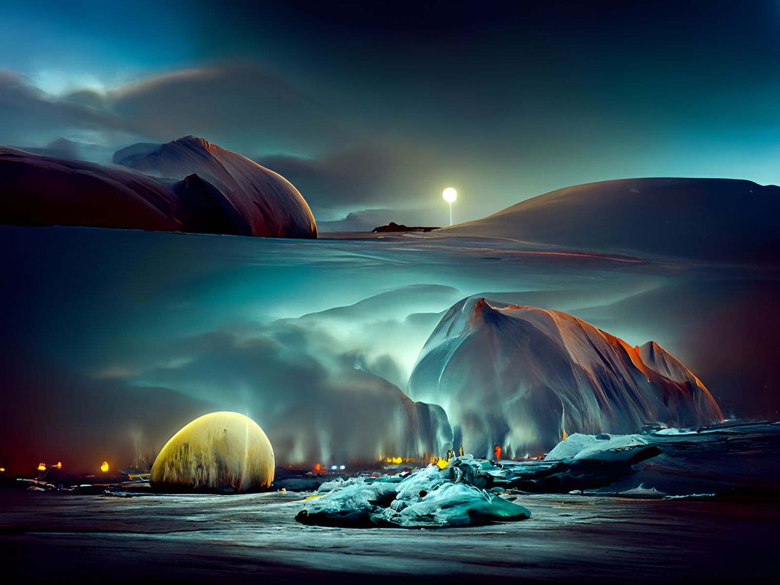 Alien Polar Landscape Photography in 8K