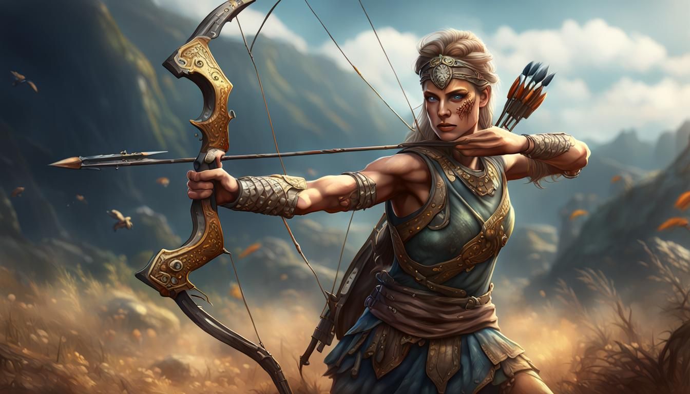 Diana is roman goddess of wild animals and the hunt. fierce ...