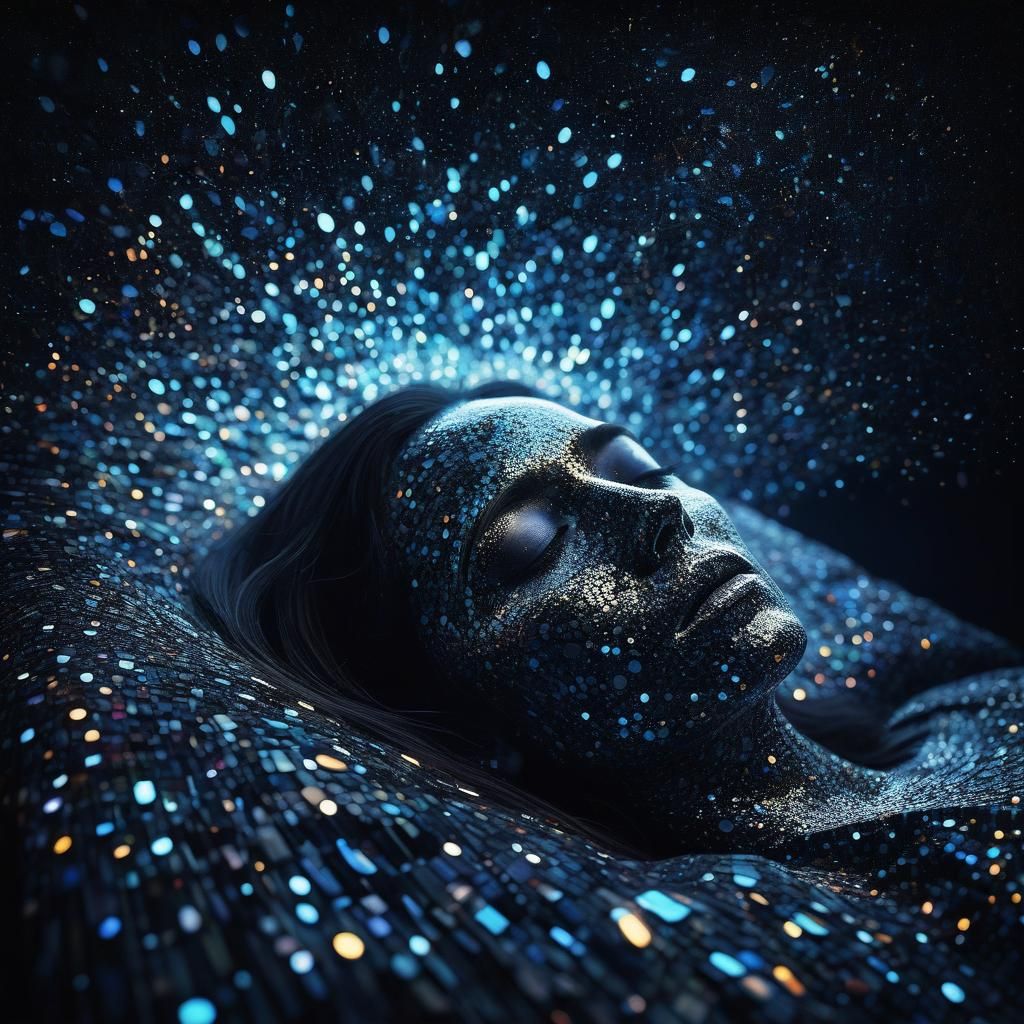 Ethereal Fluid Black Surrealism in Ultra HD