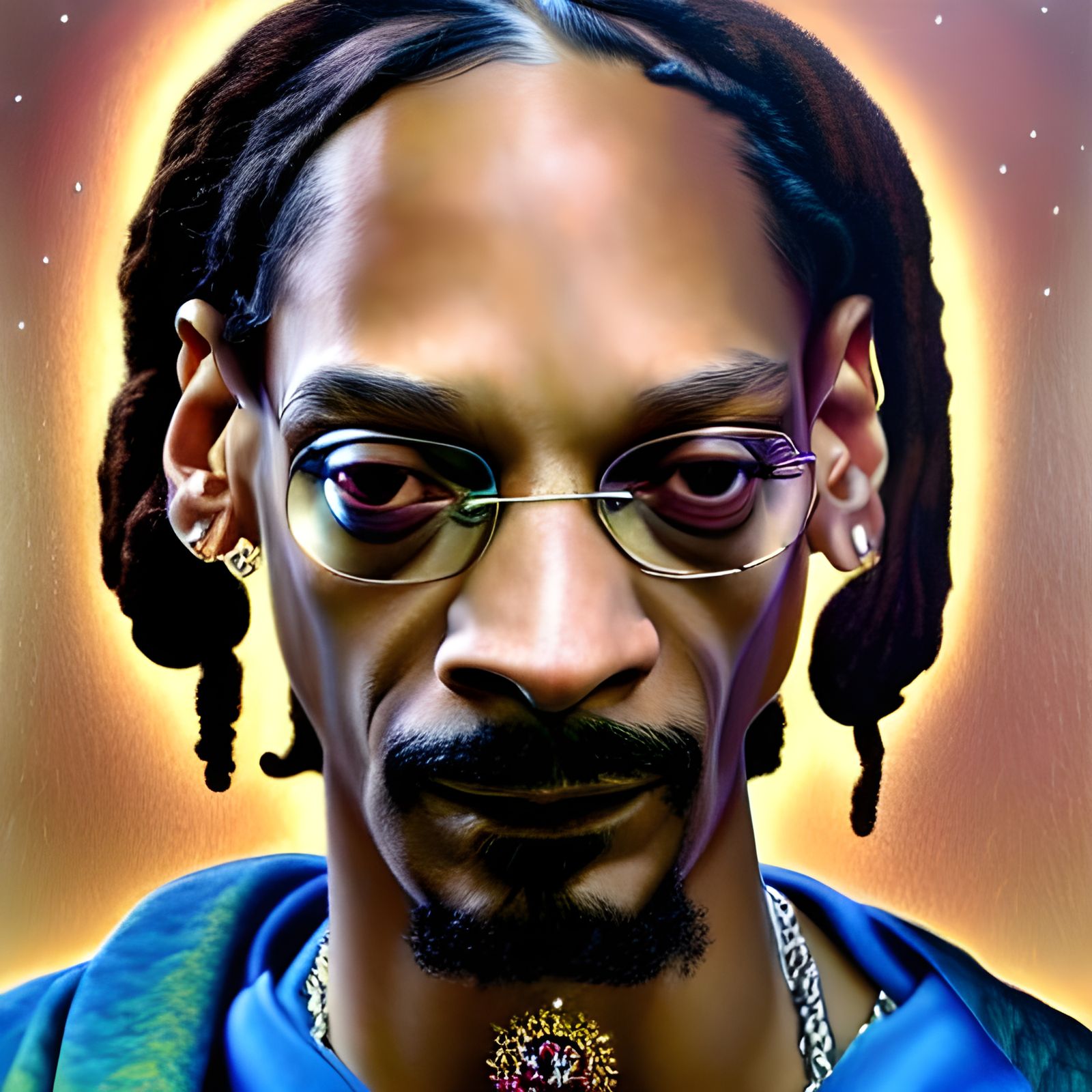 Snoop Dogg Portrait in Hyperdetailed Style