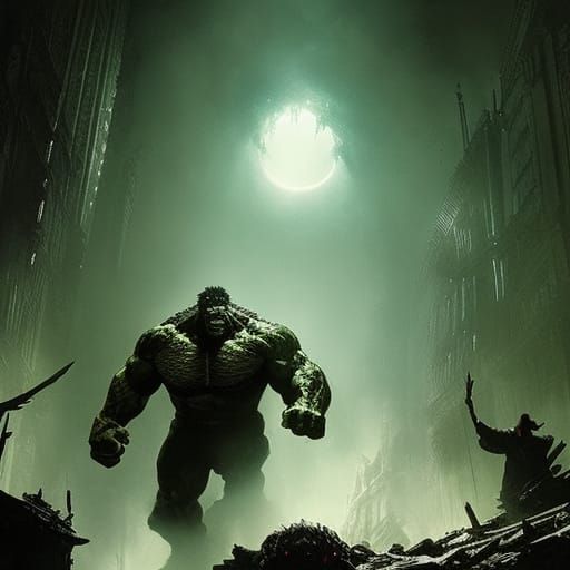 Hulk Horror: Monster and Zombies in Gothic Style