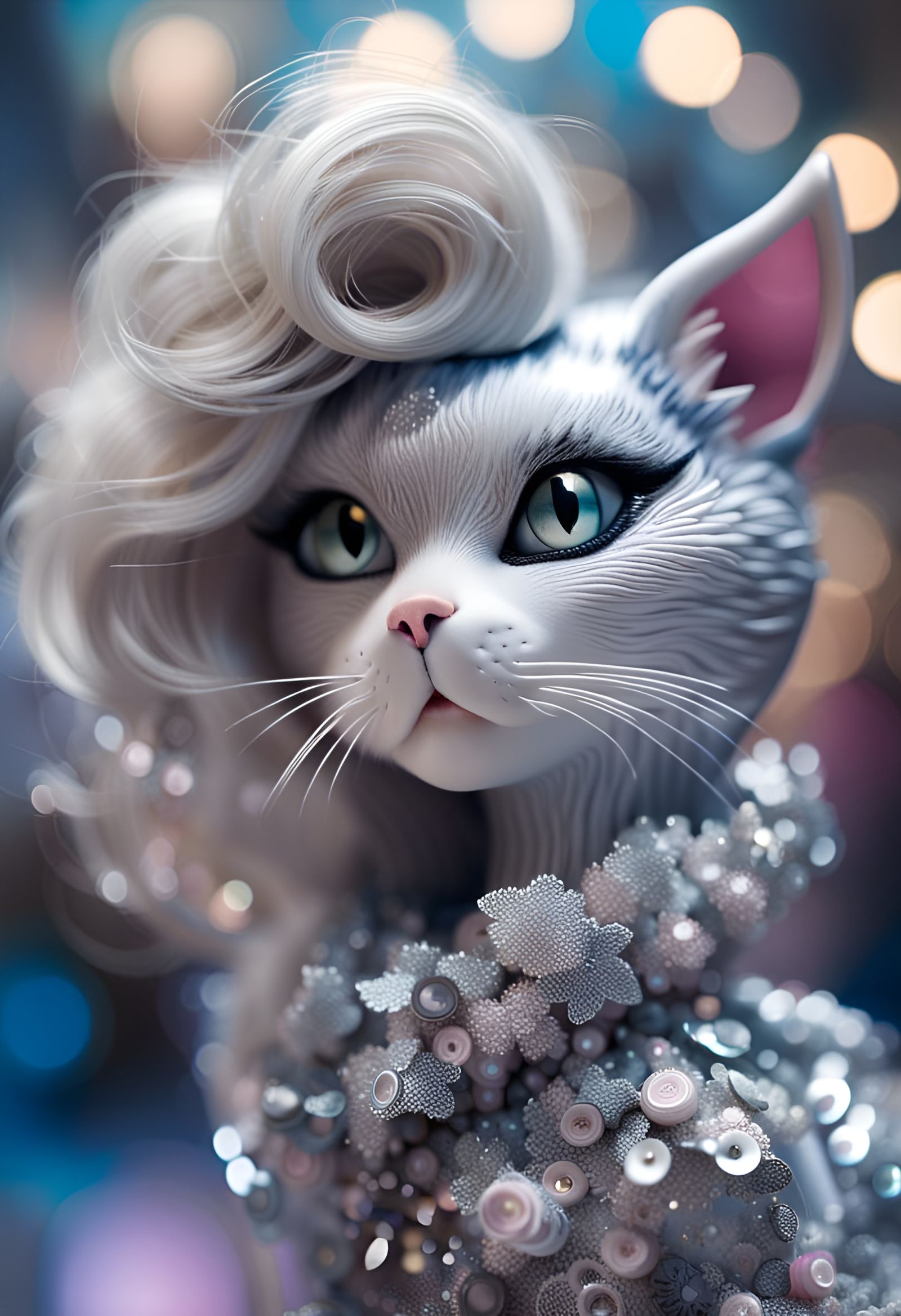 Beautiful Barbie Cat Fashion Model