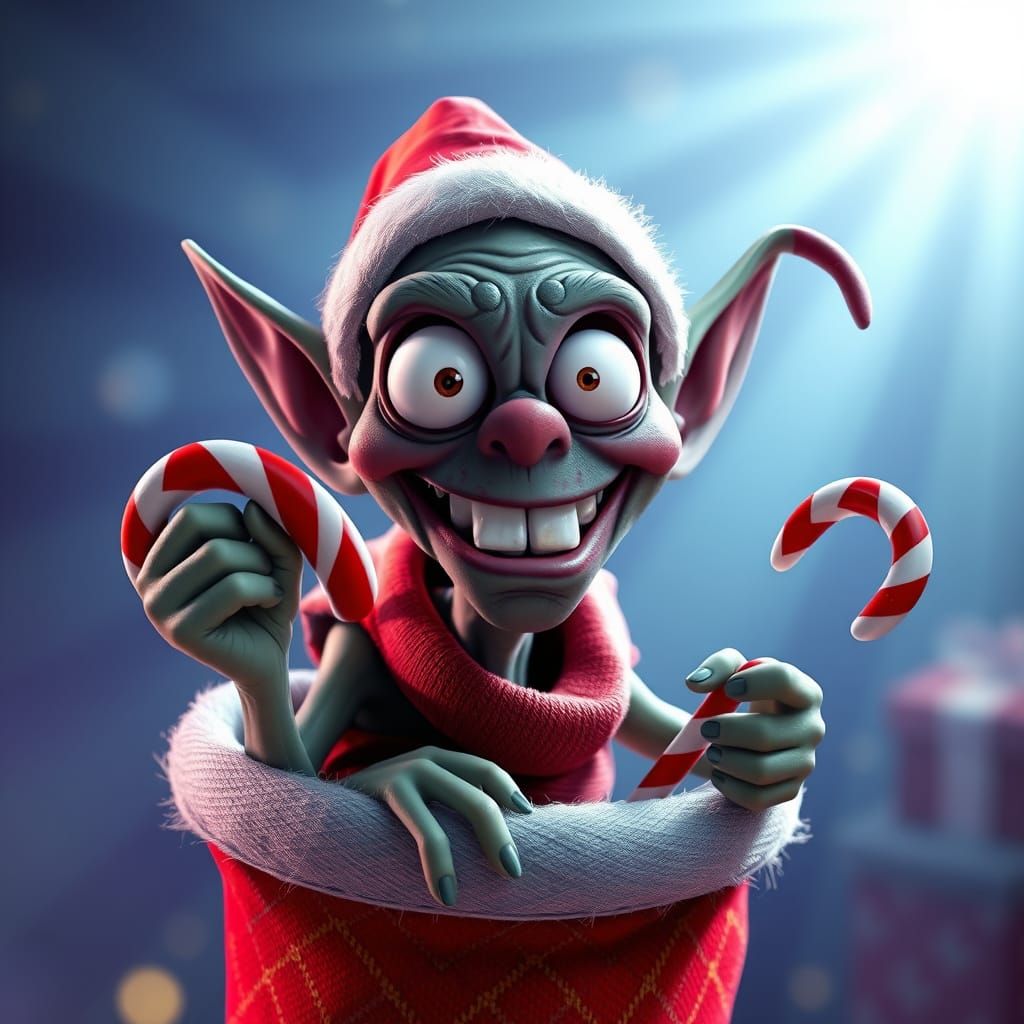 Mischief Fills the Christmas Stocking in Vibrant Pixar Style