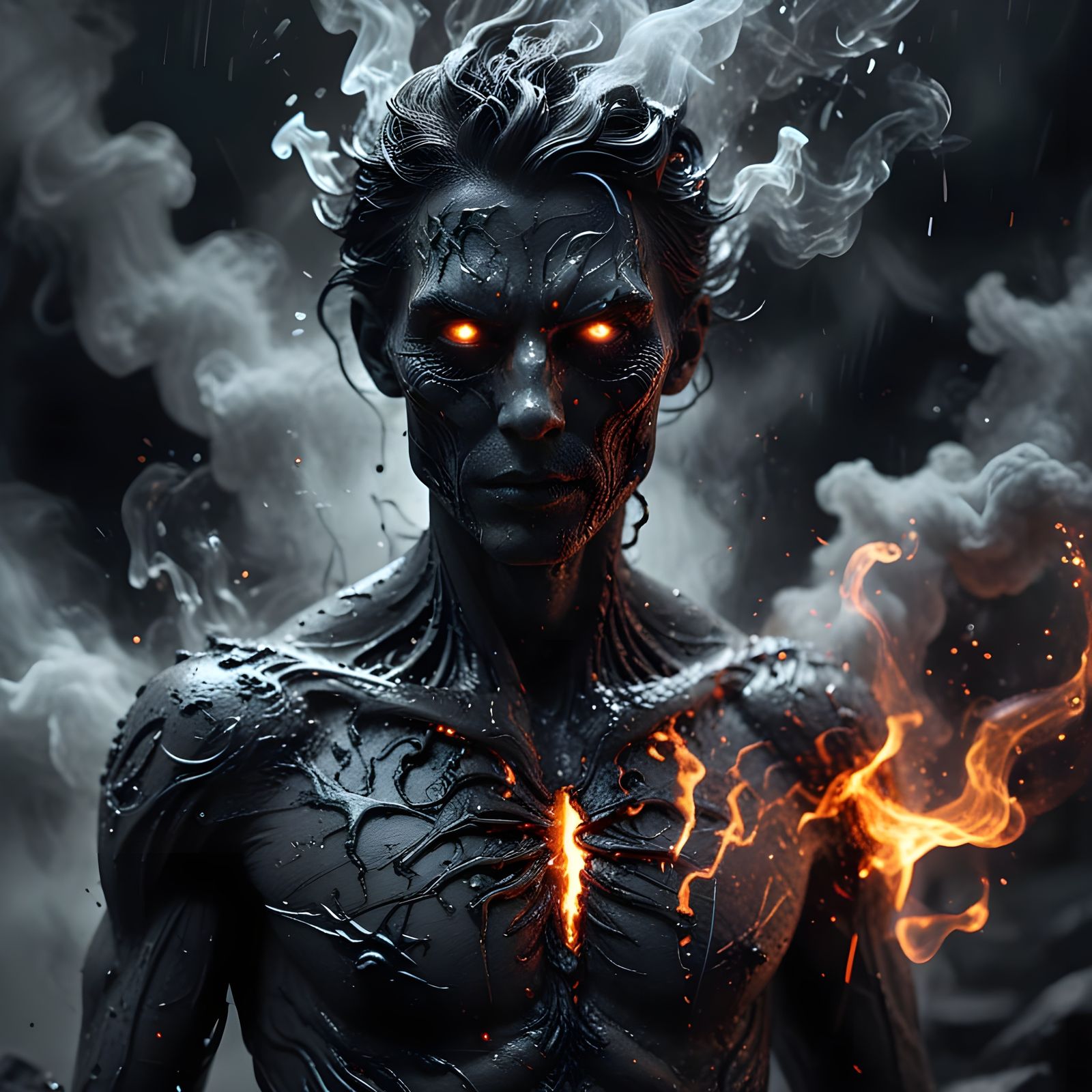 Eldritch Banshee Spirit Emerging from Fog