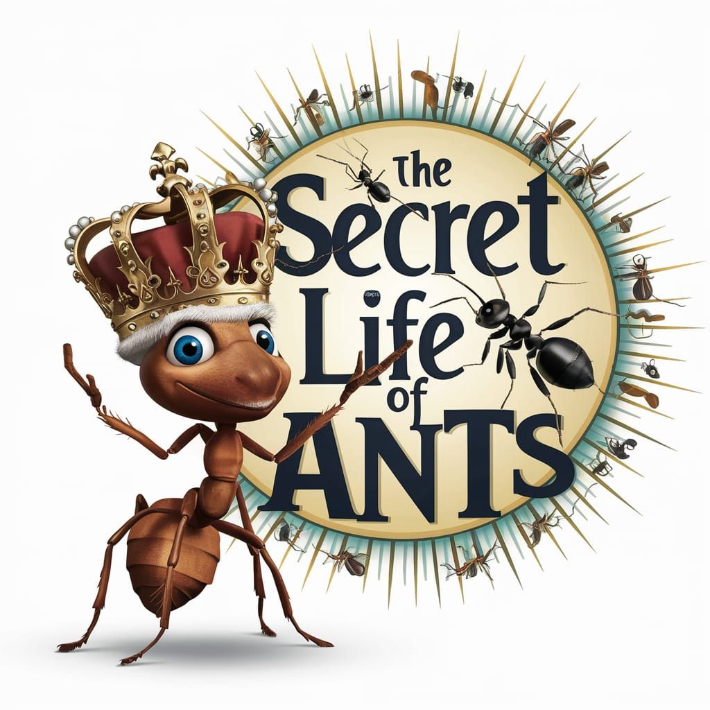 Ant Royalty in a Whimsical Illustration