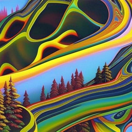 Psychedelic Renaissance Painting with Intricate Details