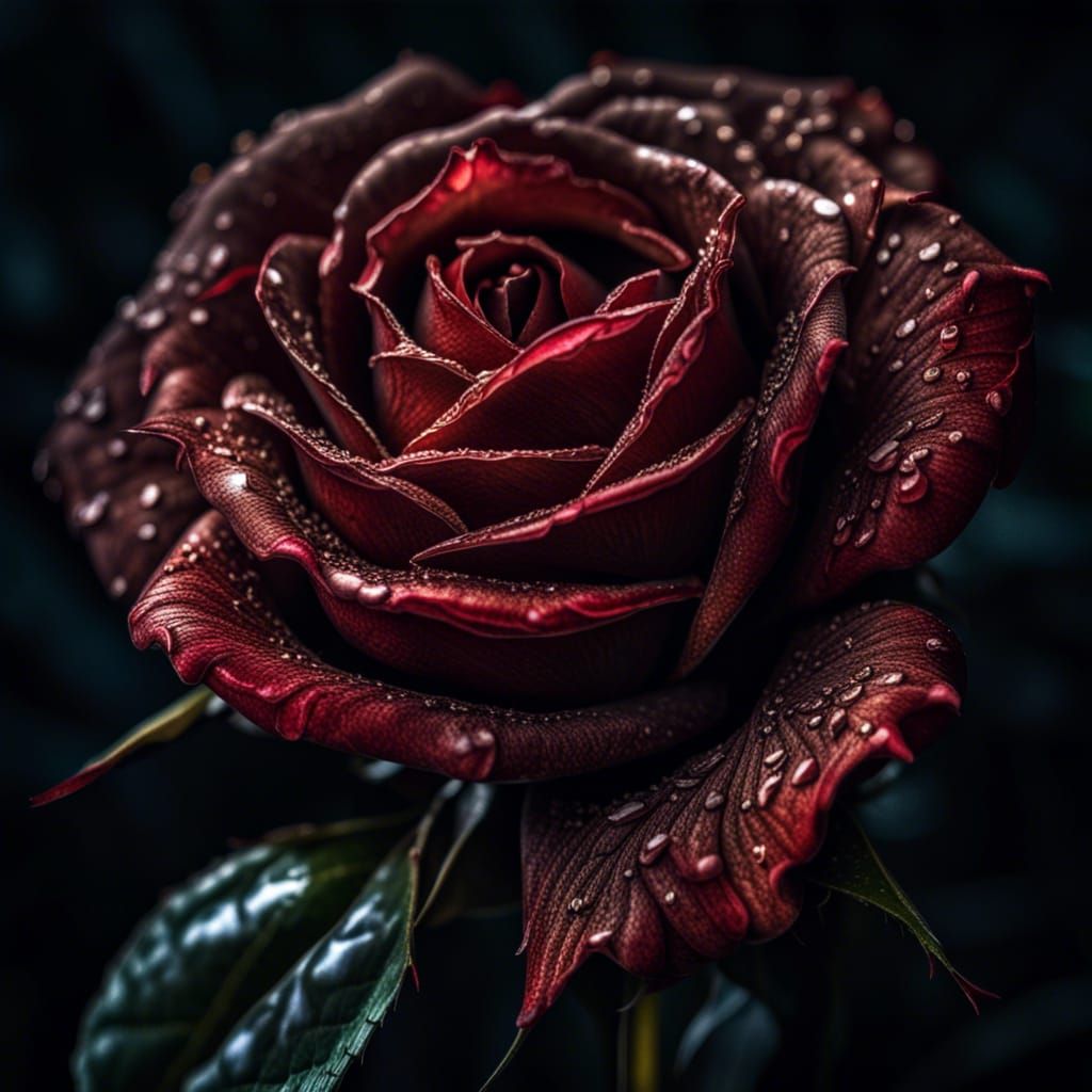 Hyperrealistic Rose Close-Up in High Definition