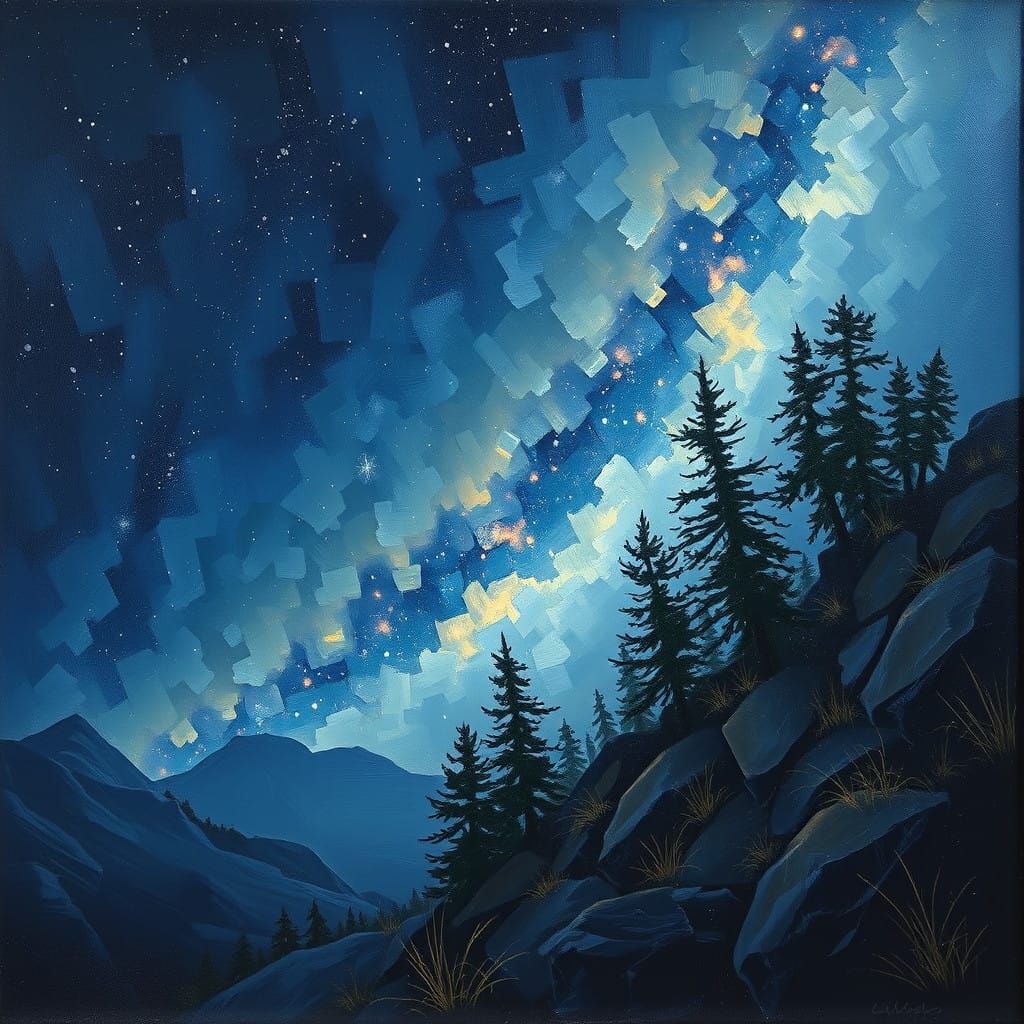 Ethereal Nightscapes in Oil Painting