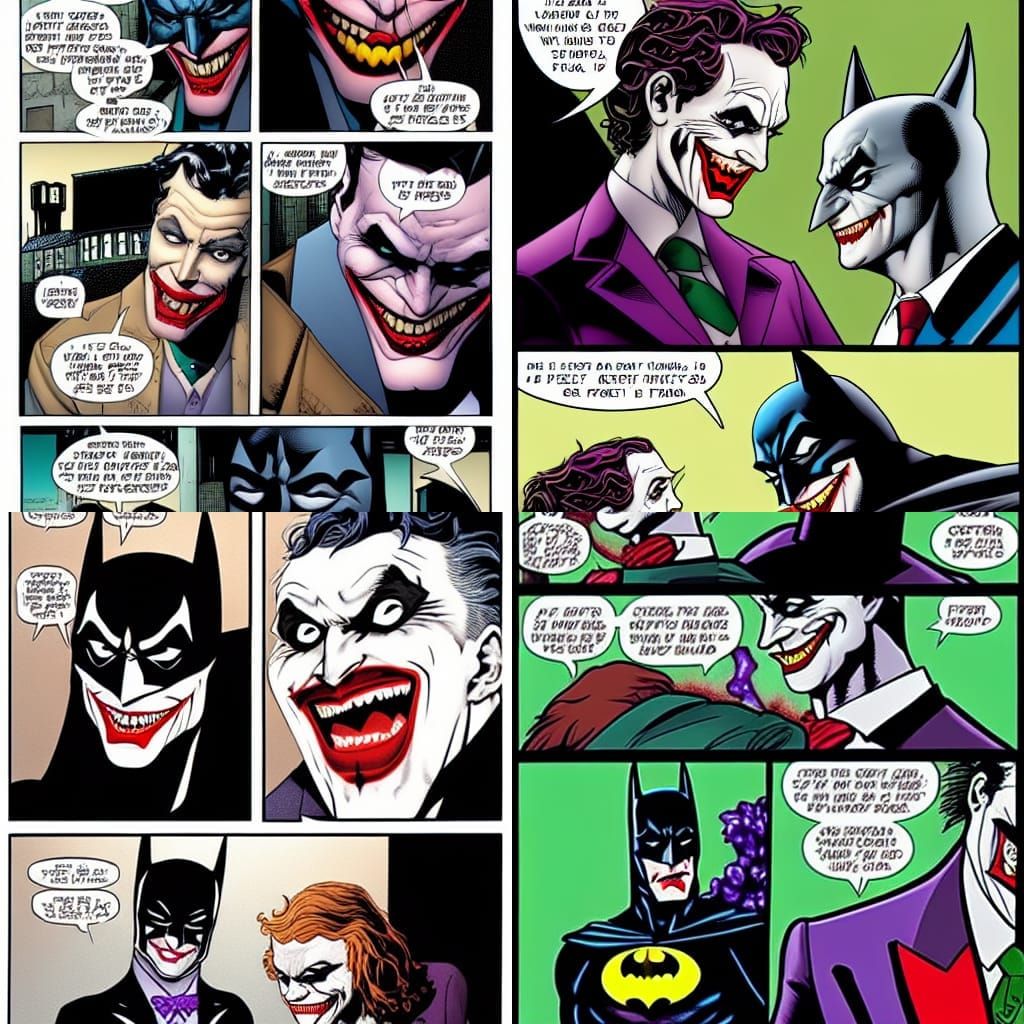 Batman and the joker as a couple