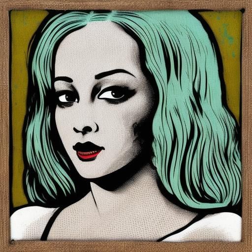 Creepy Antique Porcelain Doll in Black and White