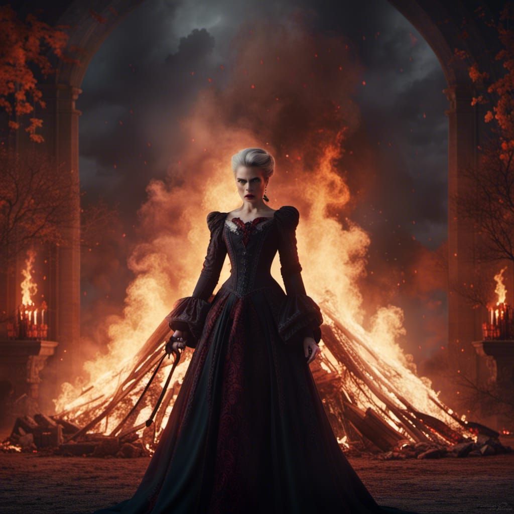 Vampire Countess by Bonfire: Epic Cinematic Digital Art