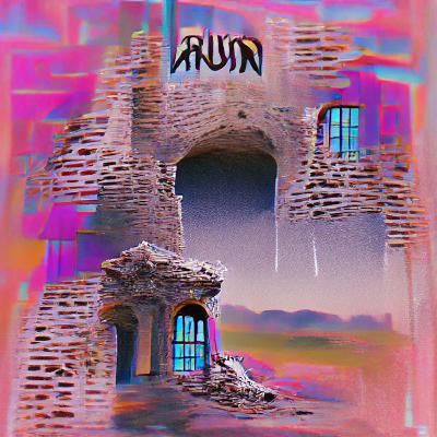 Eerie Image of Ancient Stone Ruins