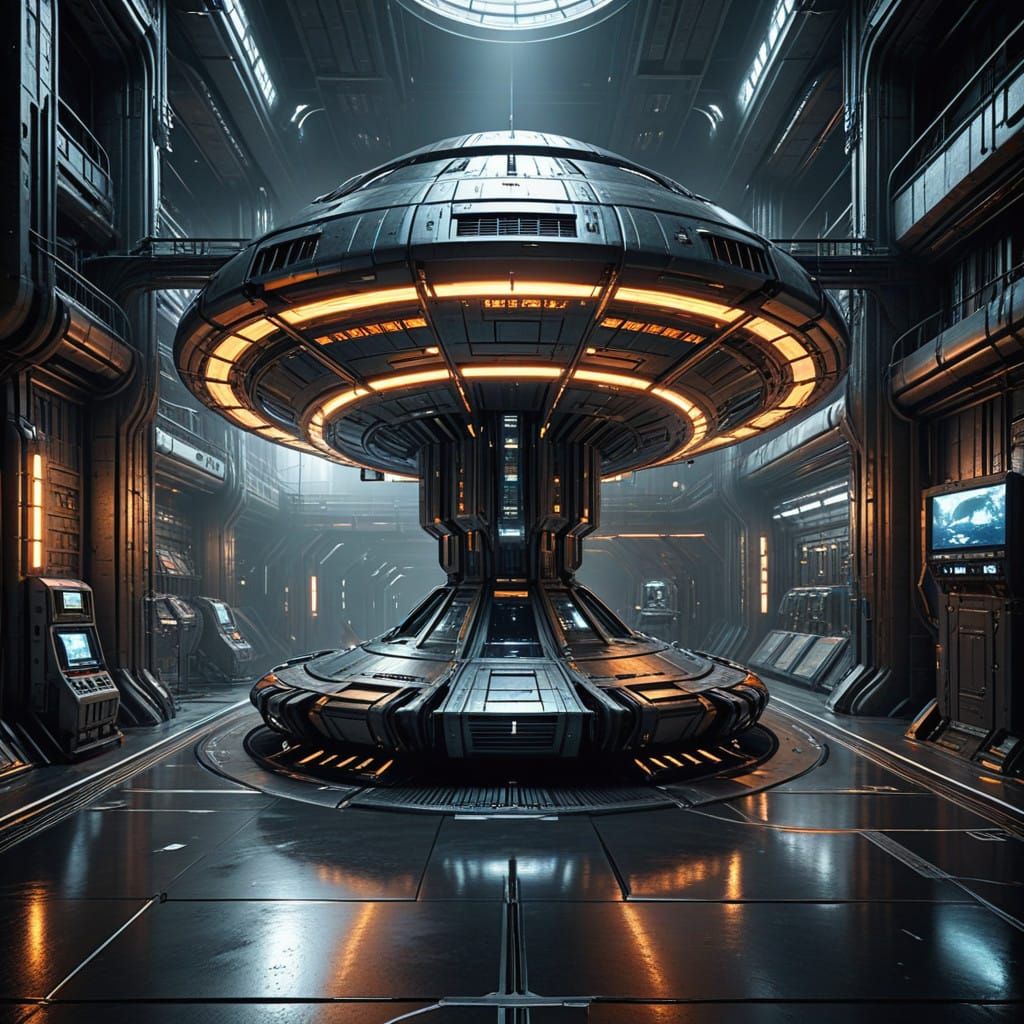 Utopian Spacecraft in a Futuristic Utopia