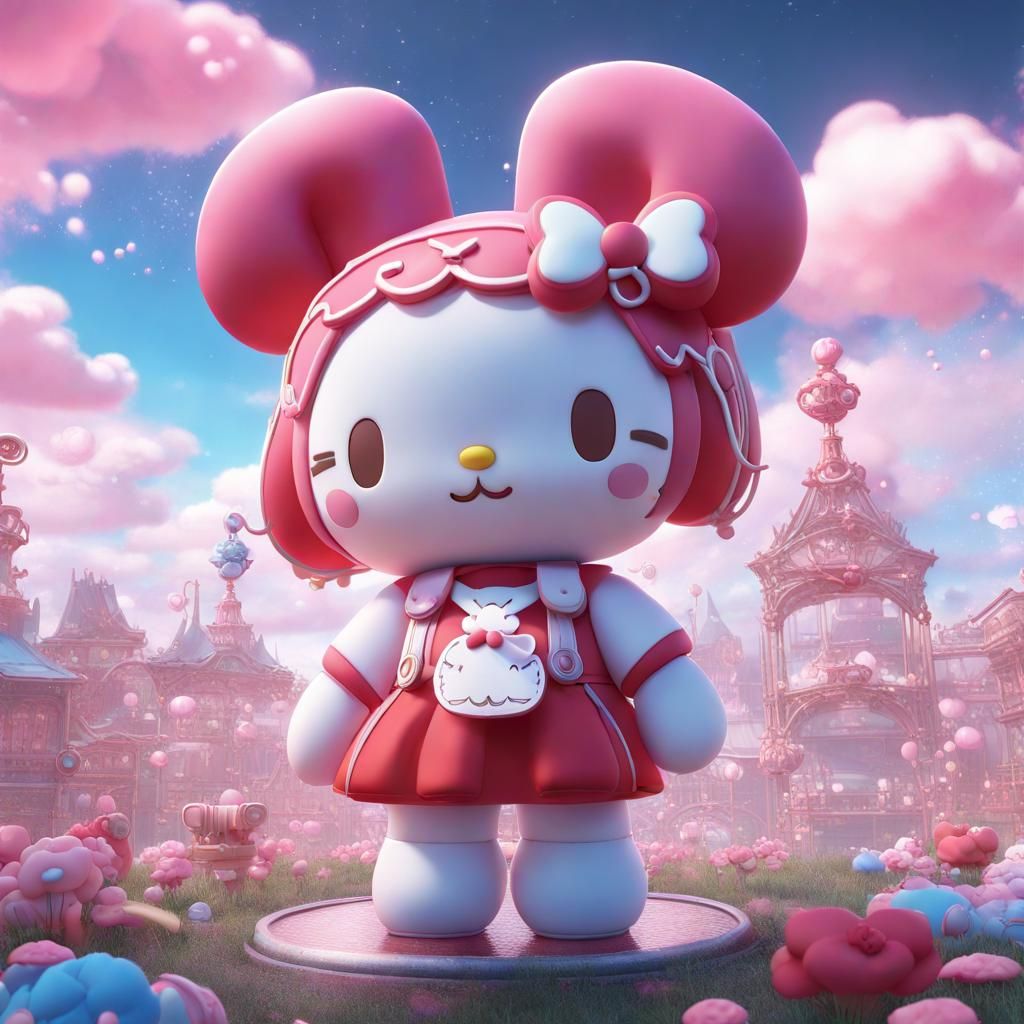My Melody in a Fantastical Sky, Digital Art