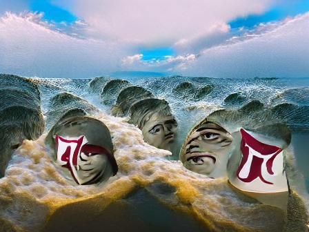 High Tide Seascape Generated by AI