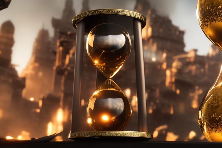 Hourglass Containing the World: Epic Digital Matte Painting