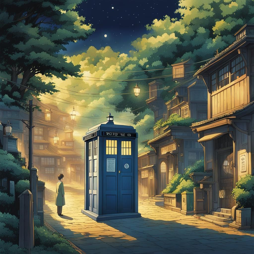Dr. Who in Studio Ghibli Anime Style