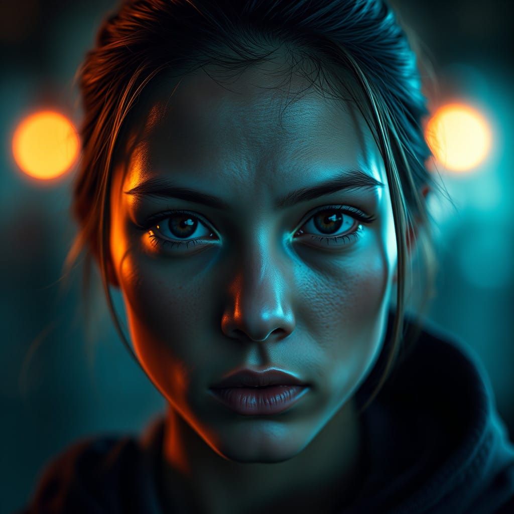 High-End Portrait Photography in Hyper-Realistic Style