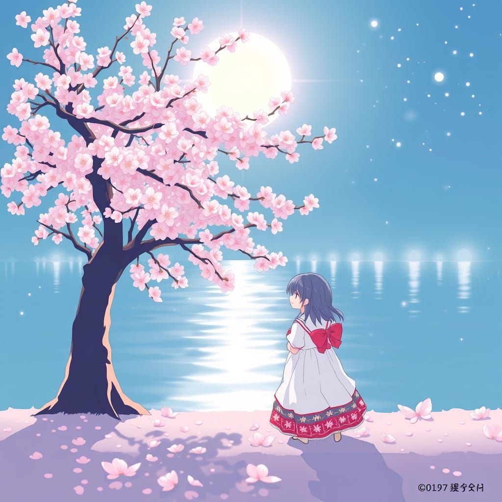 Vibrant Sakura Blossoms in Spring Air