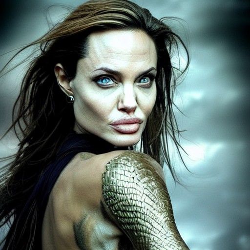 Warrior versus Dragon: Realistic and Surreal Photo